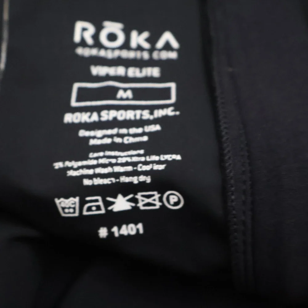 Roka Viper Elite Swim Suit SIze Medium Black Sleeveless Triathlon